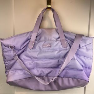 ifly Weekender Travel Bag Pastel Sky Purple Puffer Luggage Pass Through